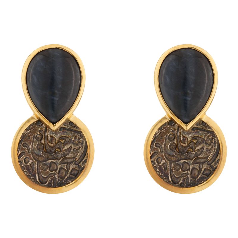 گوشواره میخی طلا 18 عیار زنانه راما گالری مدل b174