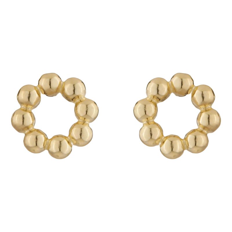 گوشواره میخی طلا 18 عیار زنانه روبی آرت گالری مدل rs62127