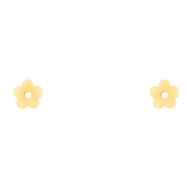 گوشواره میخی طلا 18 عیار زنانه سایا گلد مدل گل