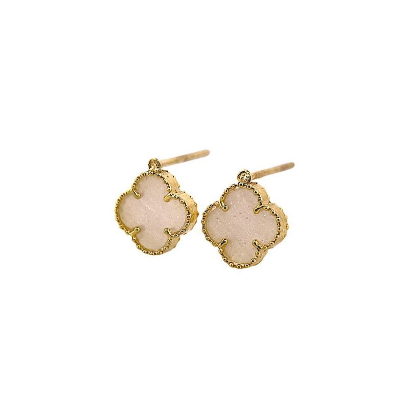 گوشواره میخی طلا 18 عیار زنانه مدوپد مدل zh10160