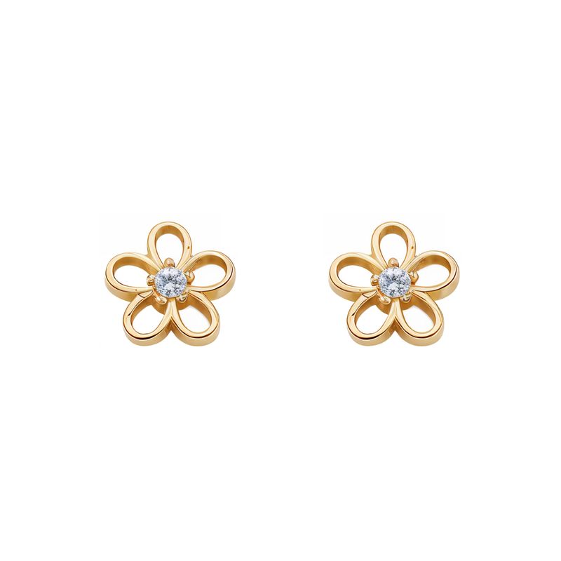 گوشواره میخی طلا 18 عیار زنانه کیا گالری مدل rze 1199
