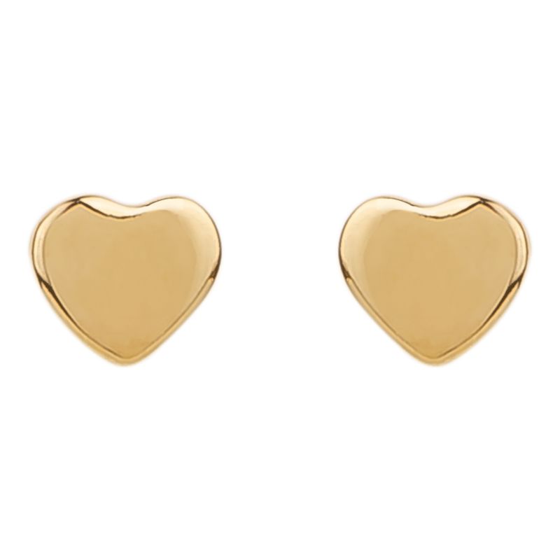 گوشواره میخی طلا 18 عیار زنانه کیا گالری مدل قلب کد ae457