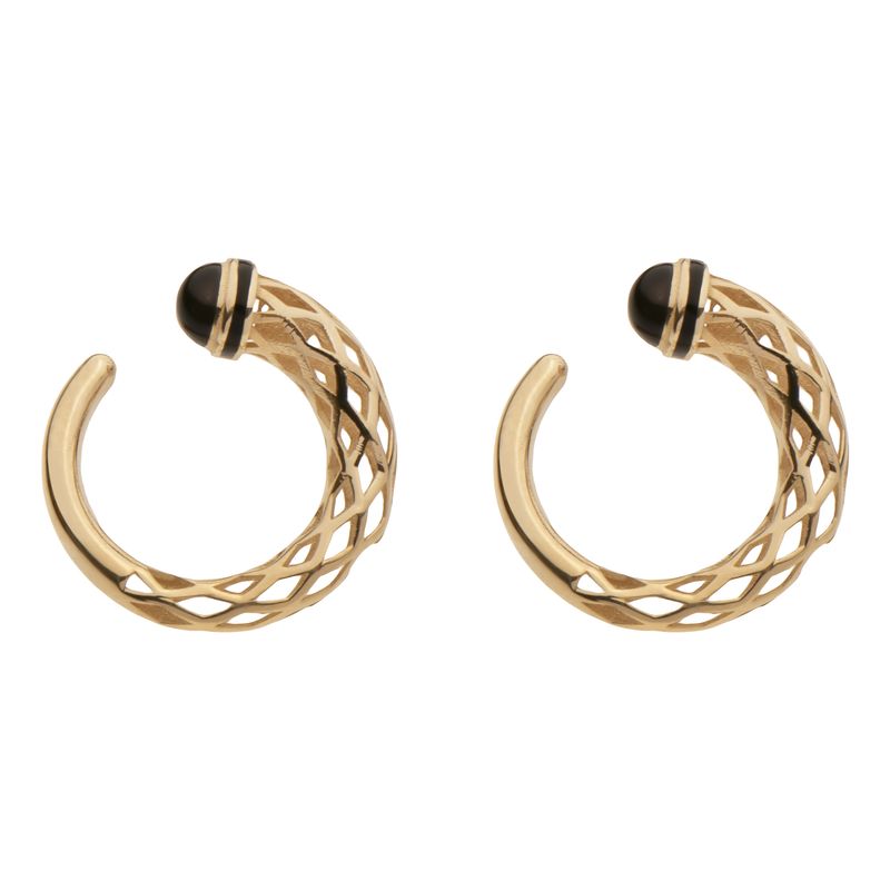 گوشواره میخی طلا 18 عیار زنانه گلدم مدل e 3070064