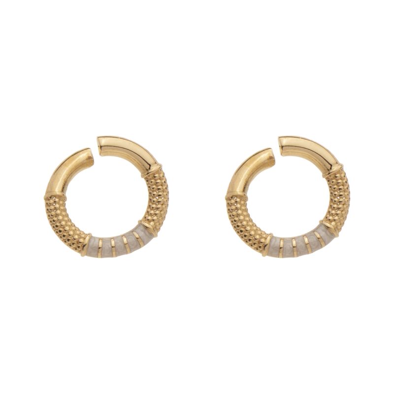 گوشواره میخی طلا 18 عیار زنانه گلدم مدل e 3070069