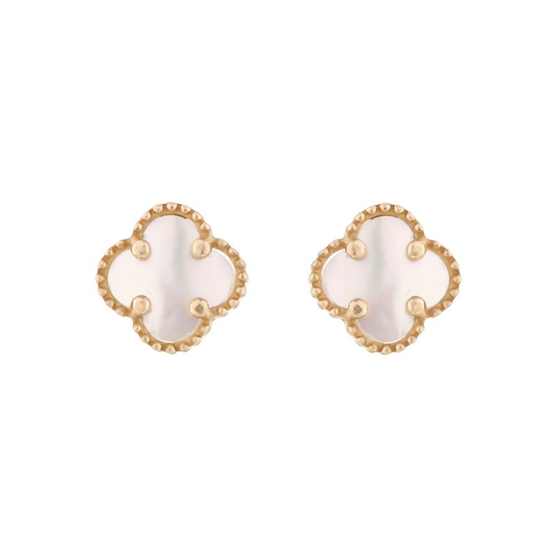 گوشواره میخی طلا 18 عیار زنانه گلدم مدل e 3090022