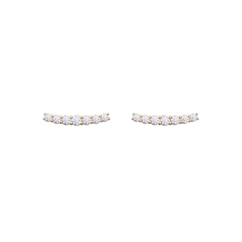 گوشواره میخی طلا 18 عیار زنانه گلدم مدل e211006
