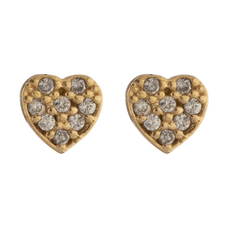 گوشواره میخی طلا 18 عیار زنانه گلدم مدل g06