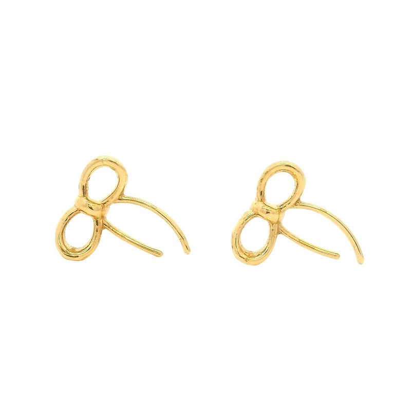 گوشواره میخی طلا کم اجرت  18 عیار زنانه حانیه مدل h303