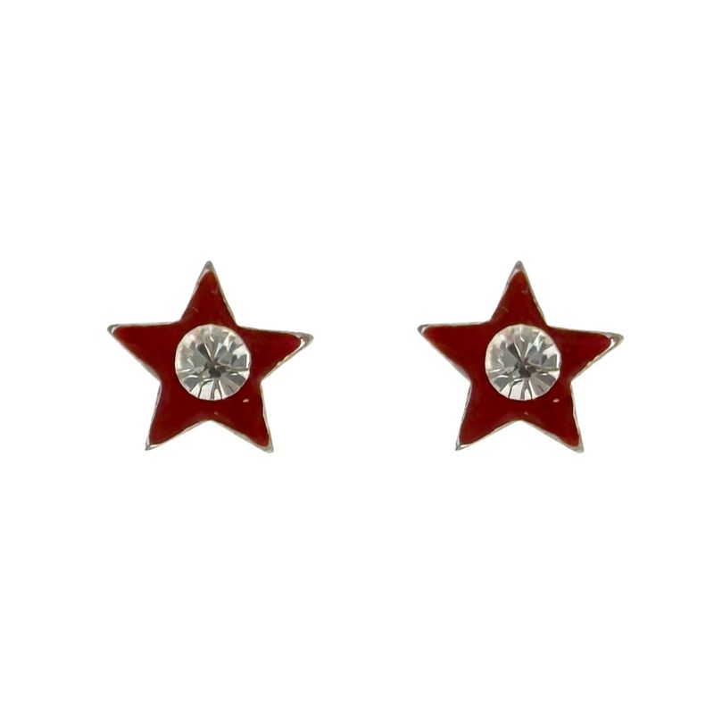گوشواره میخی نقره زنانه مدل ستاره