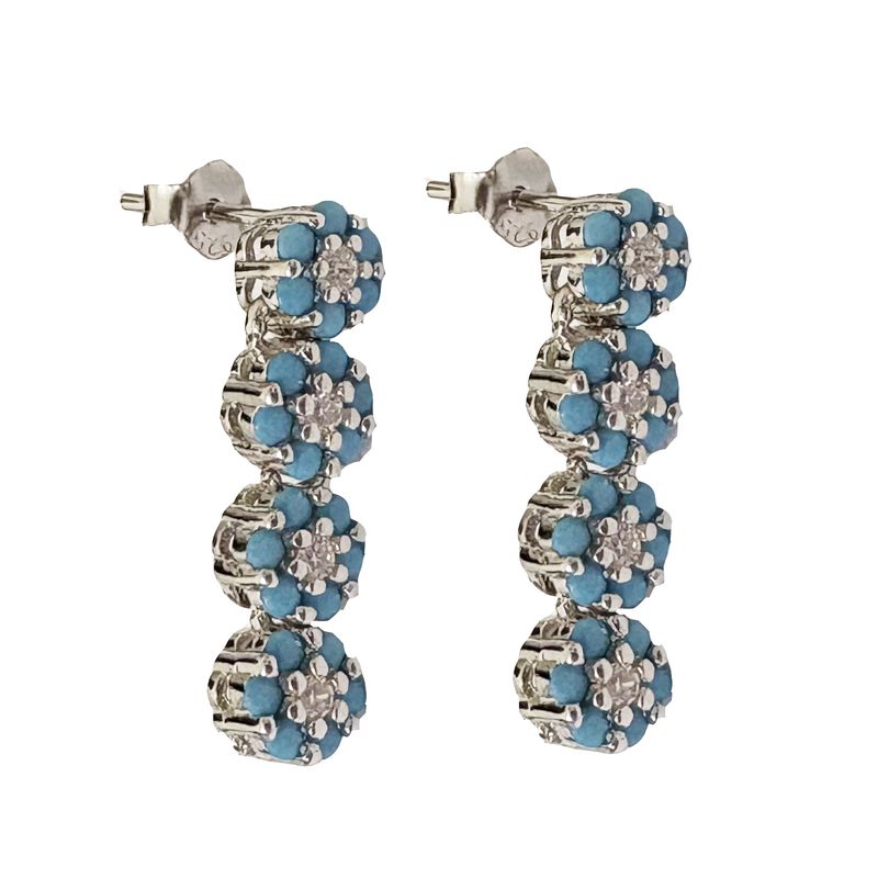 گوشواره میخی نقره زنانه گیرا مدل g678