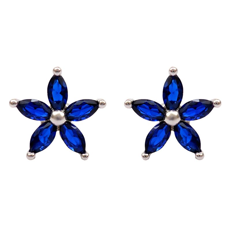 گوشواره نقره آی جواهر طرح فلاور کد 77177sgu