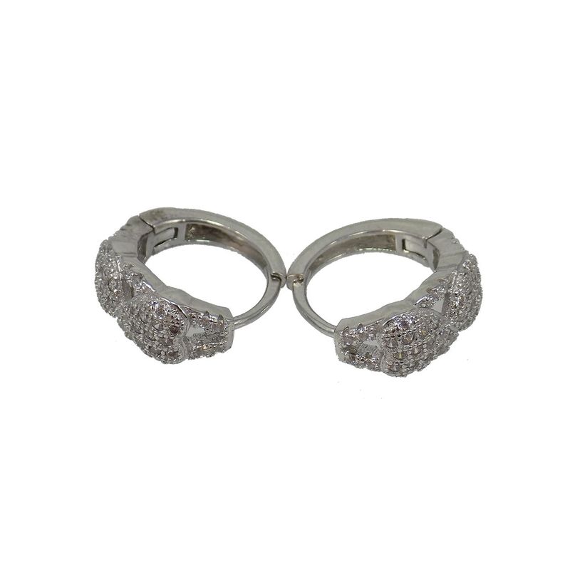 گوشواره نقره تاج گوهر کد tg231