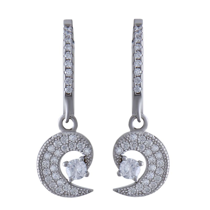 گوشواره نقره زنانه بازرگانی میلادی کد gzn_009