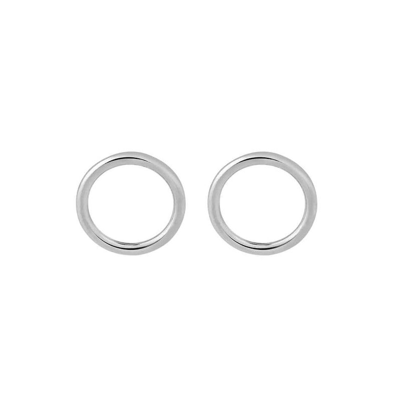 گوشواره نقره زنانه مدل میخی دایره ag8