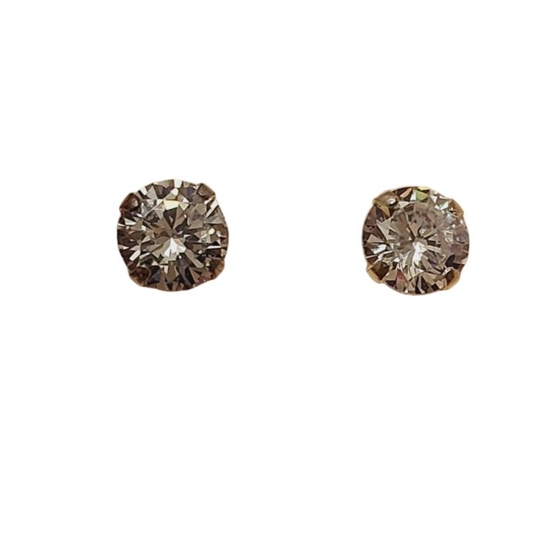 گوشواره نقره زنانه مدل کریستال 5 zirconia