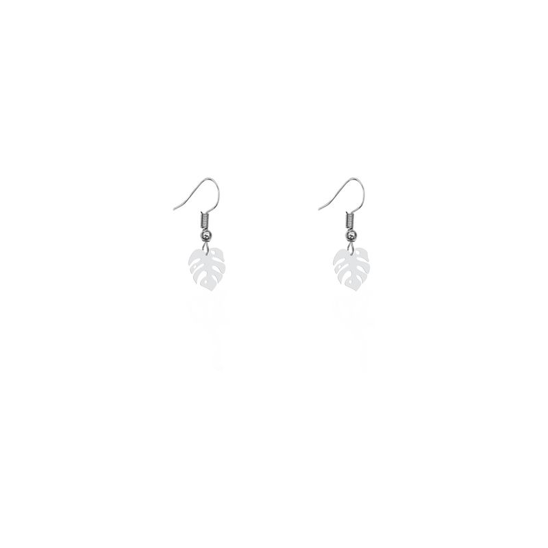 گوشواره نقره زنانه هایکا طرح برگ مدل n.ha227
