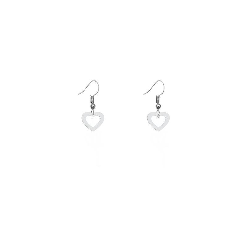 گوشواره نقره زنانه هایکا طرح قلب مدل n.ha167