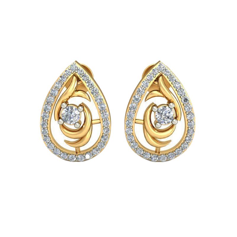 گوشواره نقره زنانه ژابیز کد 027
