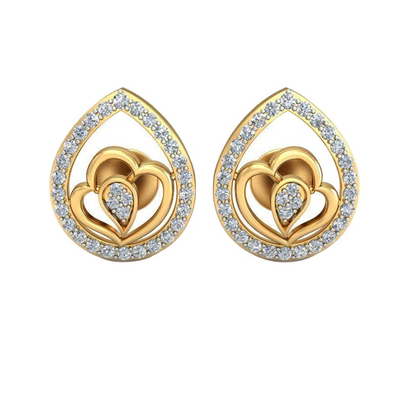 گوشواره نقره زنانه ژابیز کد 034