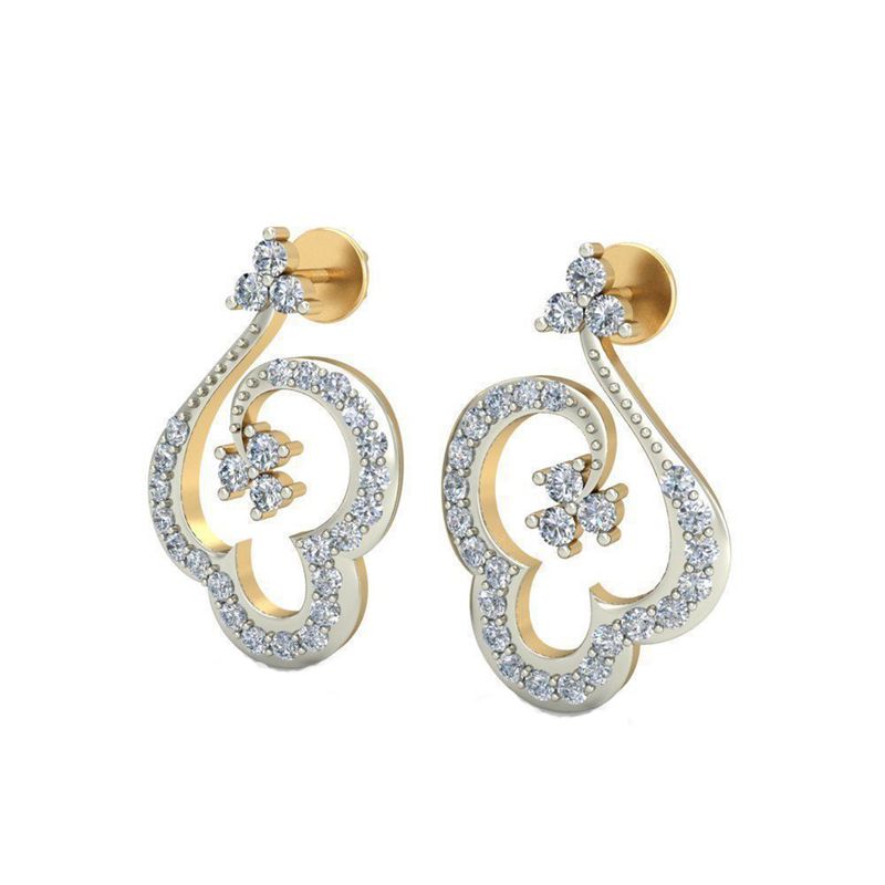 گوشواره نقره زنانه ژابیز کد 039